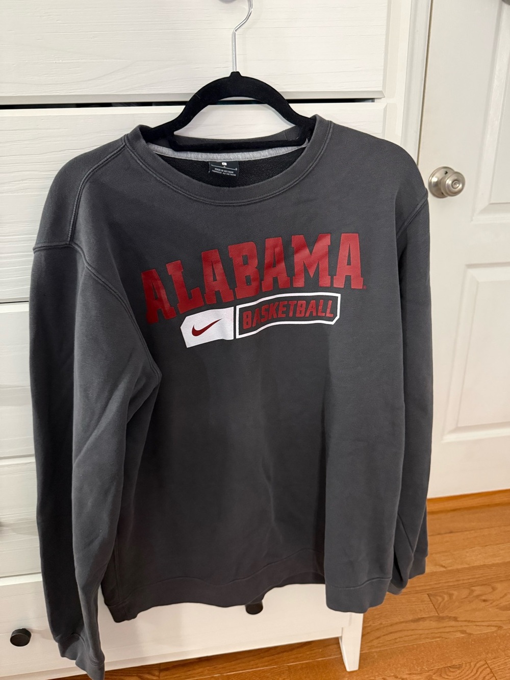 Nike Alabama Basketball Gray Crewneck Sweatshirt